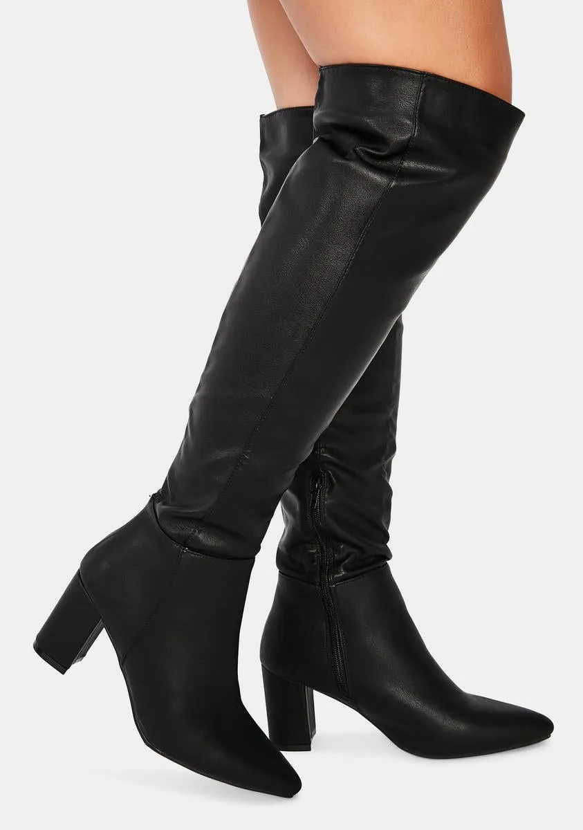 Go Go With The Flow Knee High Boots
