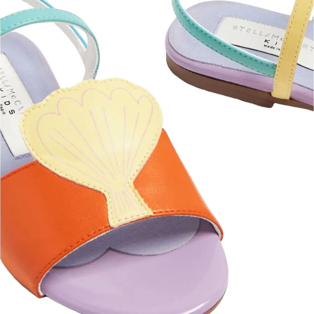 Seashell Faux Leather Sandals