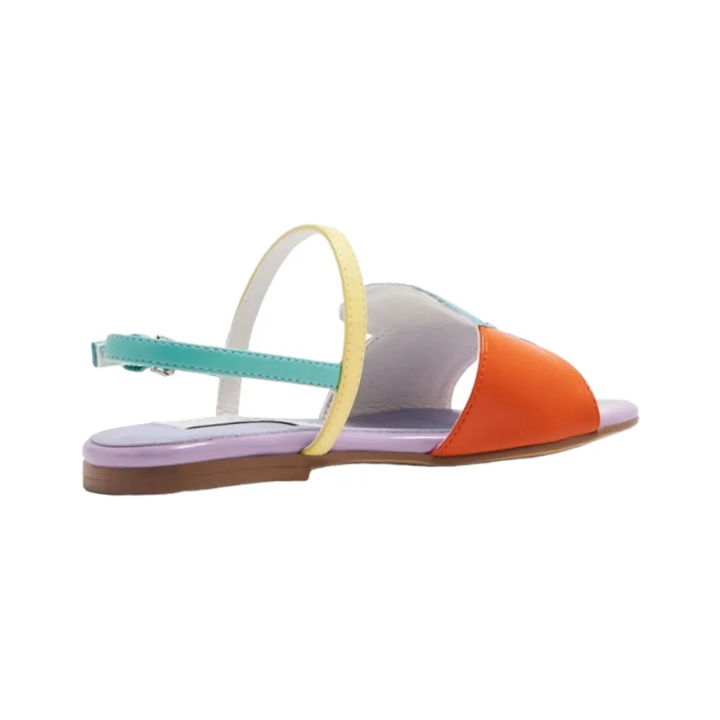 Seashell Faux Leather Sandals