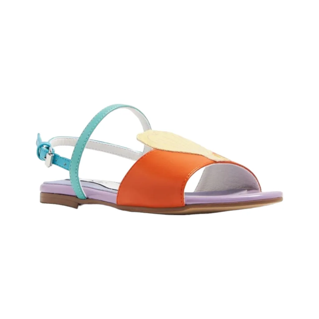Seashell Faux Leather Sandals