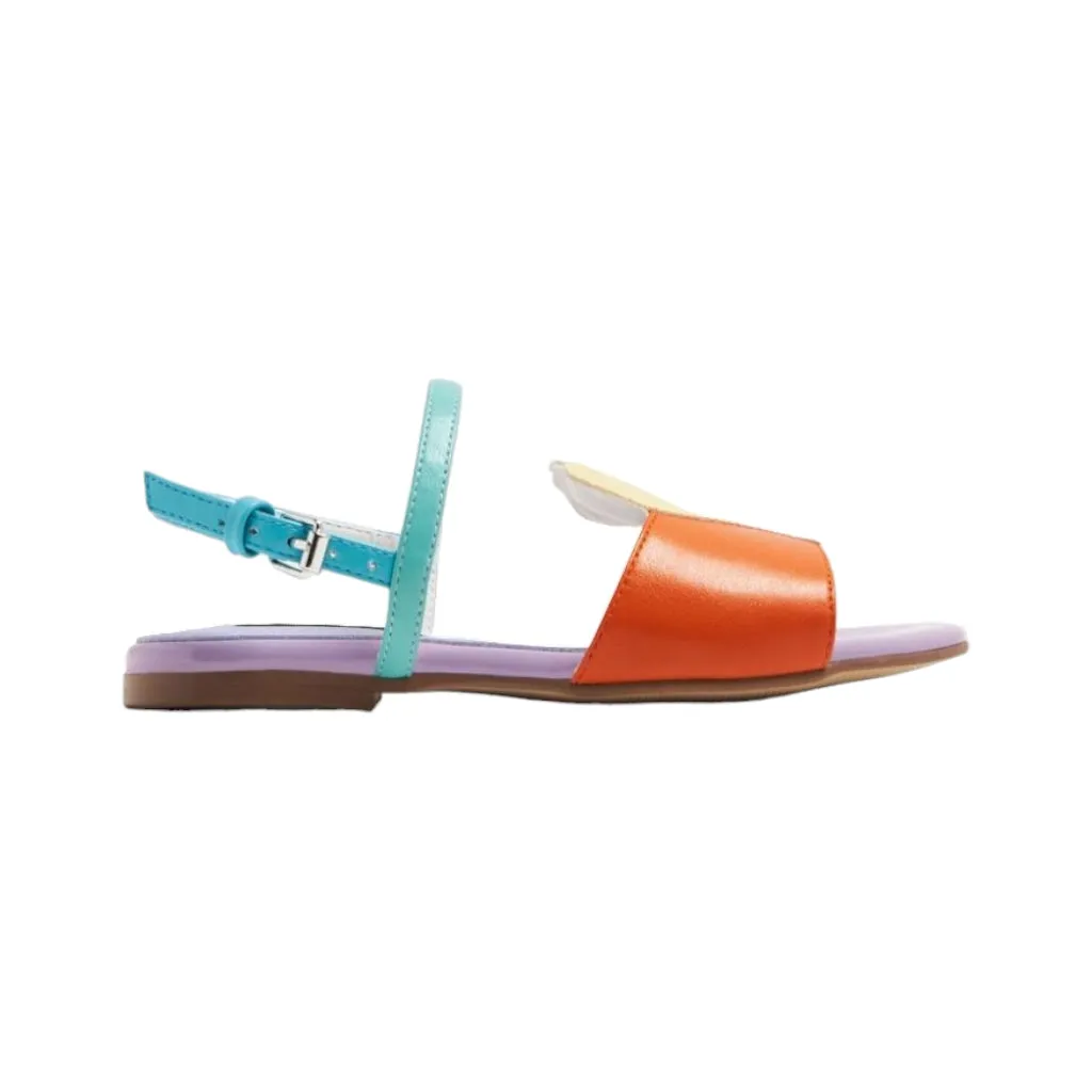 Seashell Faux Leather Sandals